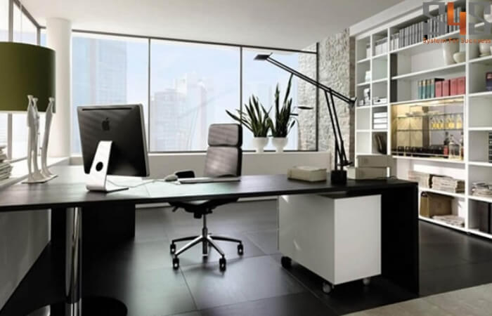 Nên dùng ánh sáng trắng có nhiệt độ màu từ 5500 - 6700k cho văn phòng làm việc